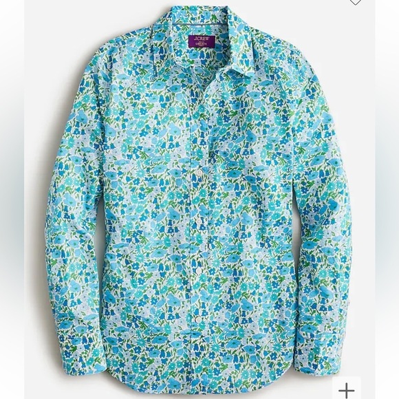 NWOT J CREW Slim-fit shirt in Liberty® Poppy and Daisy fabric - Picture 2 of 3